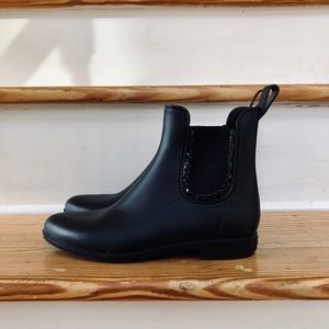 Jack Rogers slip on rain boots / booties